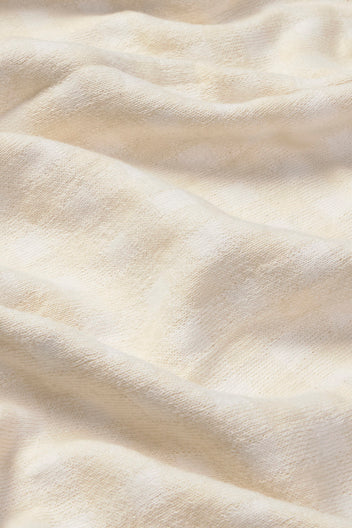 KNITTED BLANKET VICHY IVORY