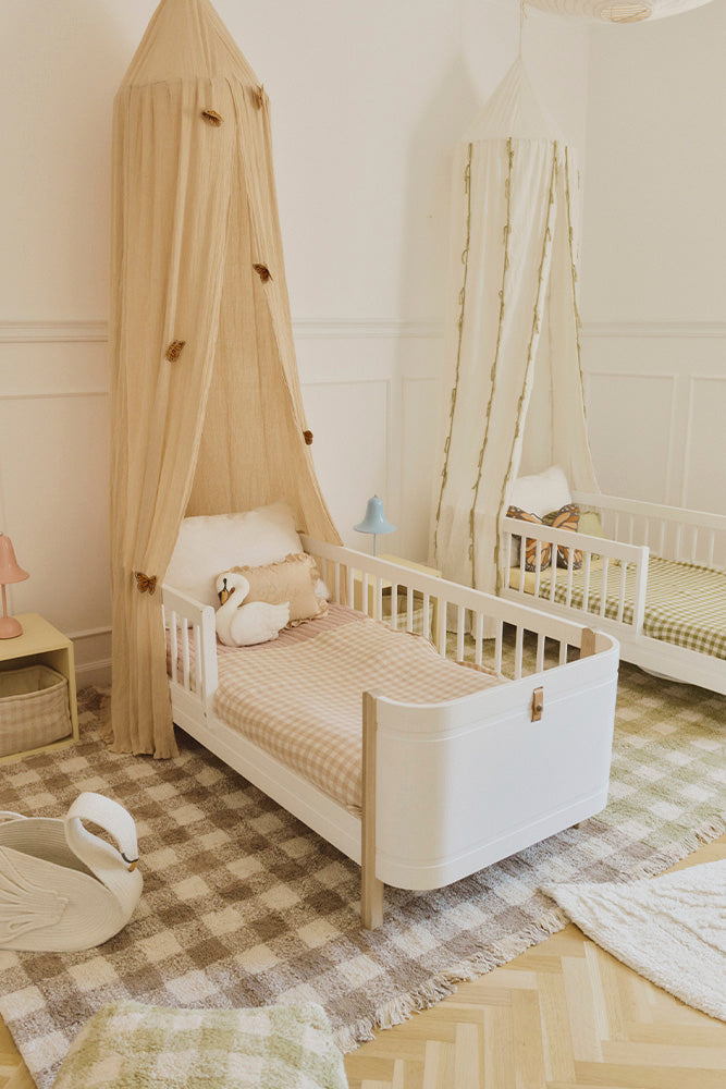 KNITTED BLANKET VICHY ROSE