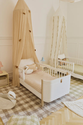 KNITTED BLANKET VICHY ROSE