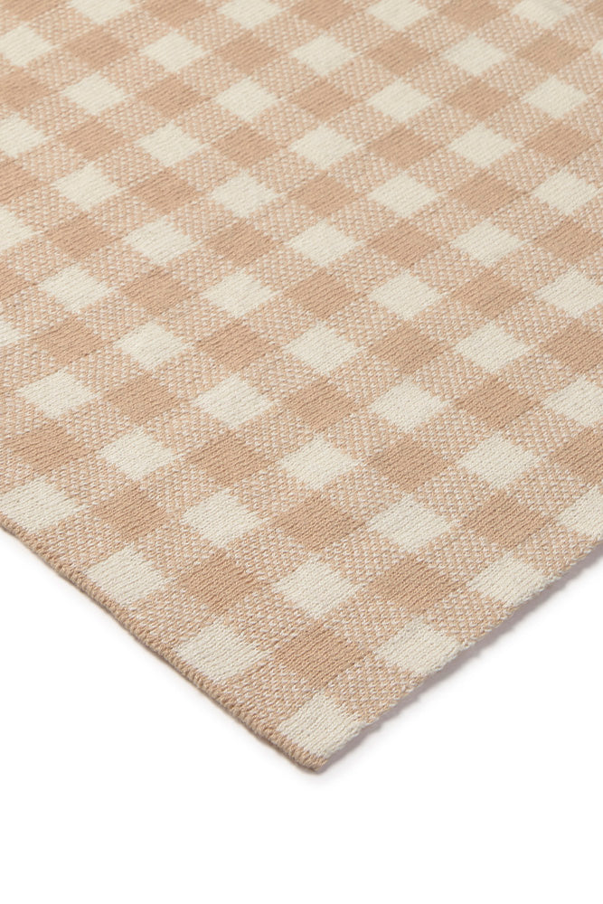 KNITTED BLANKET VICHY ROSE