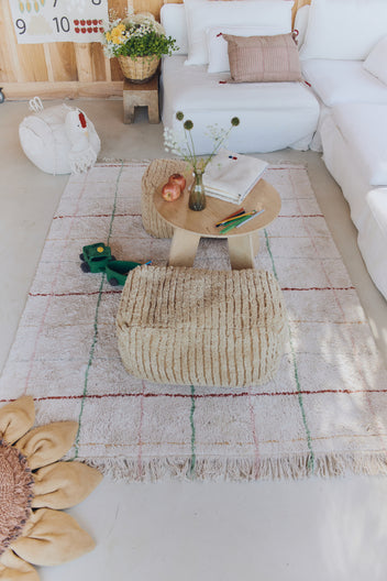 WASHABLE AREA RUG COLOR LINES