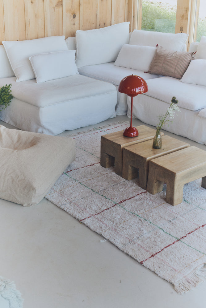WASHABLE AREA RUG COLOR LINES
