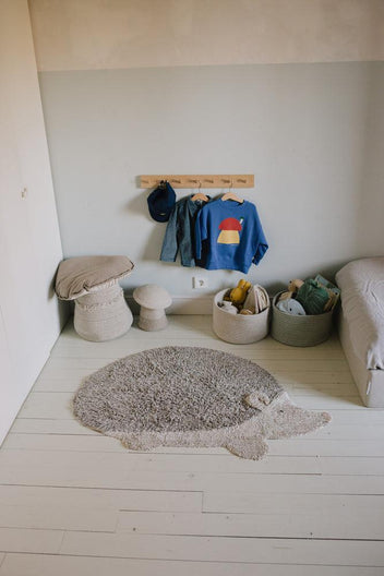 WASHABLE ANIMAL COTTON RUG HEDGEHOG