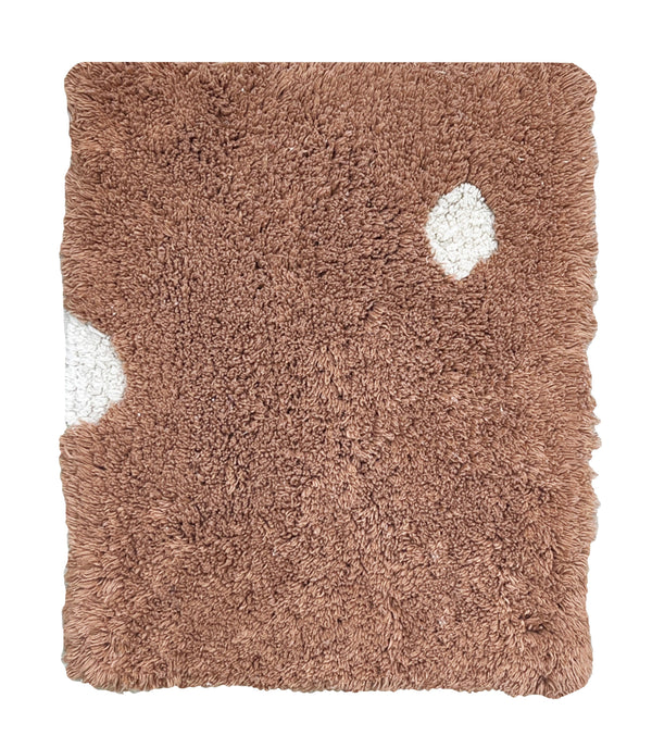 SWATCH WASHABLE RUG MINI DOT CHESTNUT