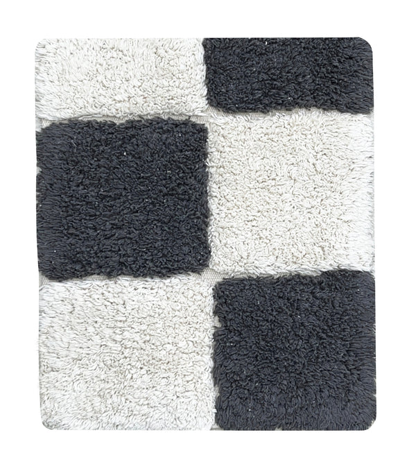 SWATCH WASHABLE RUG KITCHEN TILES DARK GREY