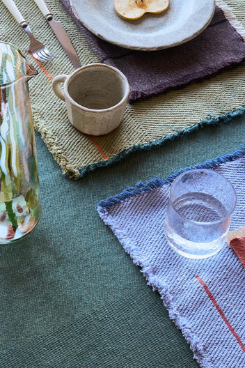 SET OF 4 NAPKINS VERTICAL COFFEBEAN
