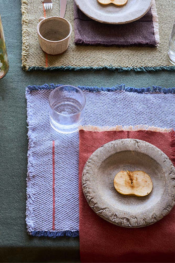 SET OF 4 NAPKINS VERTICAL TERRACOTA