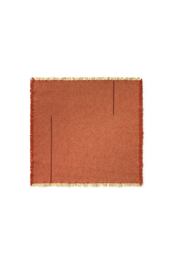 SET OF 4 NAPKINS VERTICAL TERRACOTA