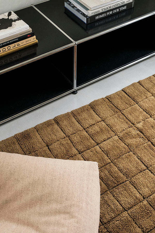 WOOL RUNNER RUG MOSAIC OCHRE