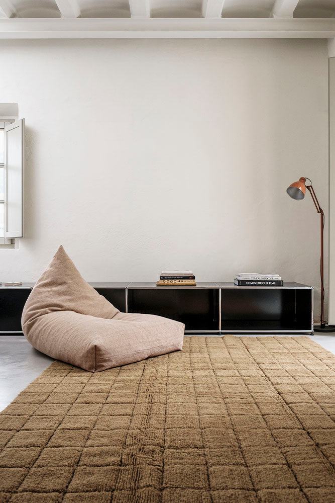 WOOL AREA RUG MOSAIC OCHRE