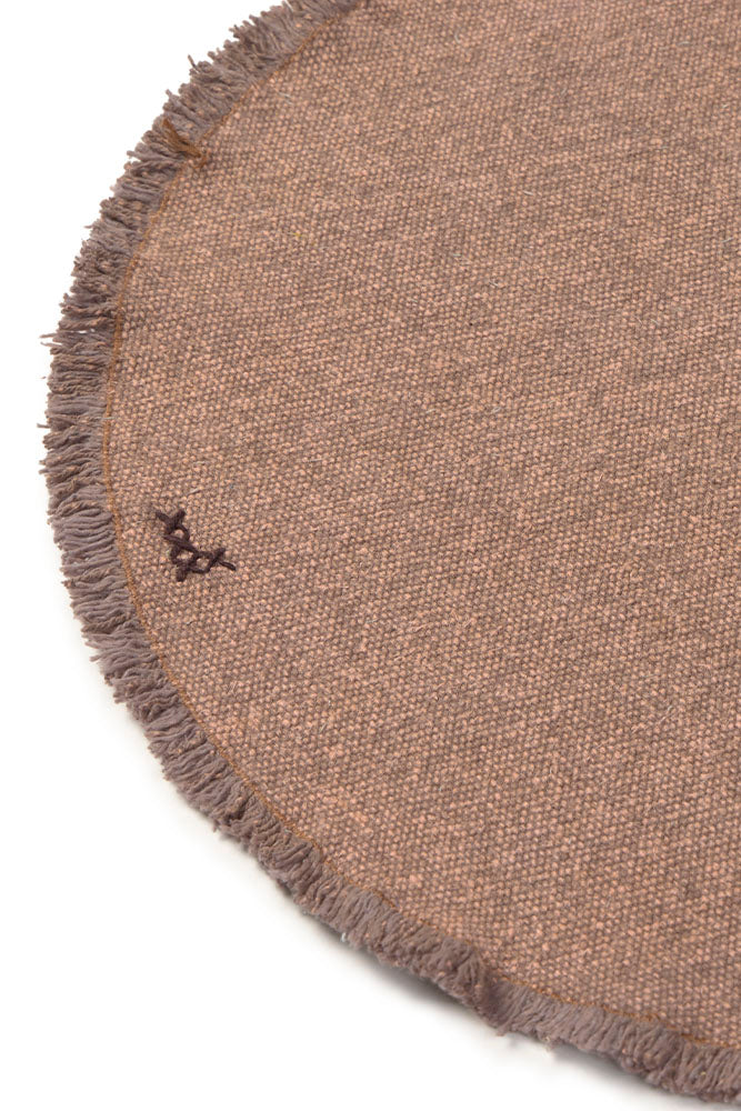 STONEWASHED PLACEMATS AND COASTERS SOIL BROWN (SET OF 4)