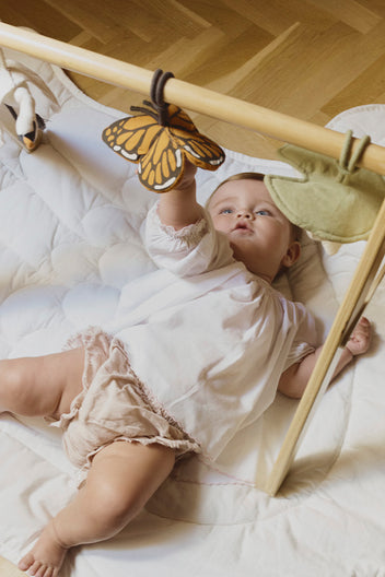 SET OF 3 RATTLE TOY HANGERS - SWAN