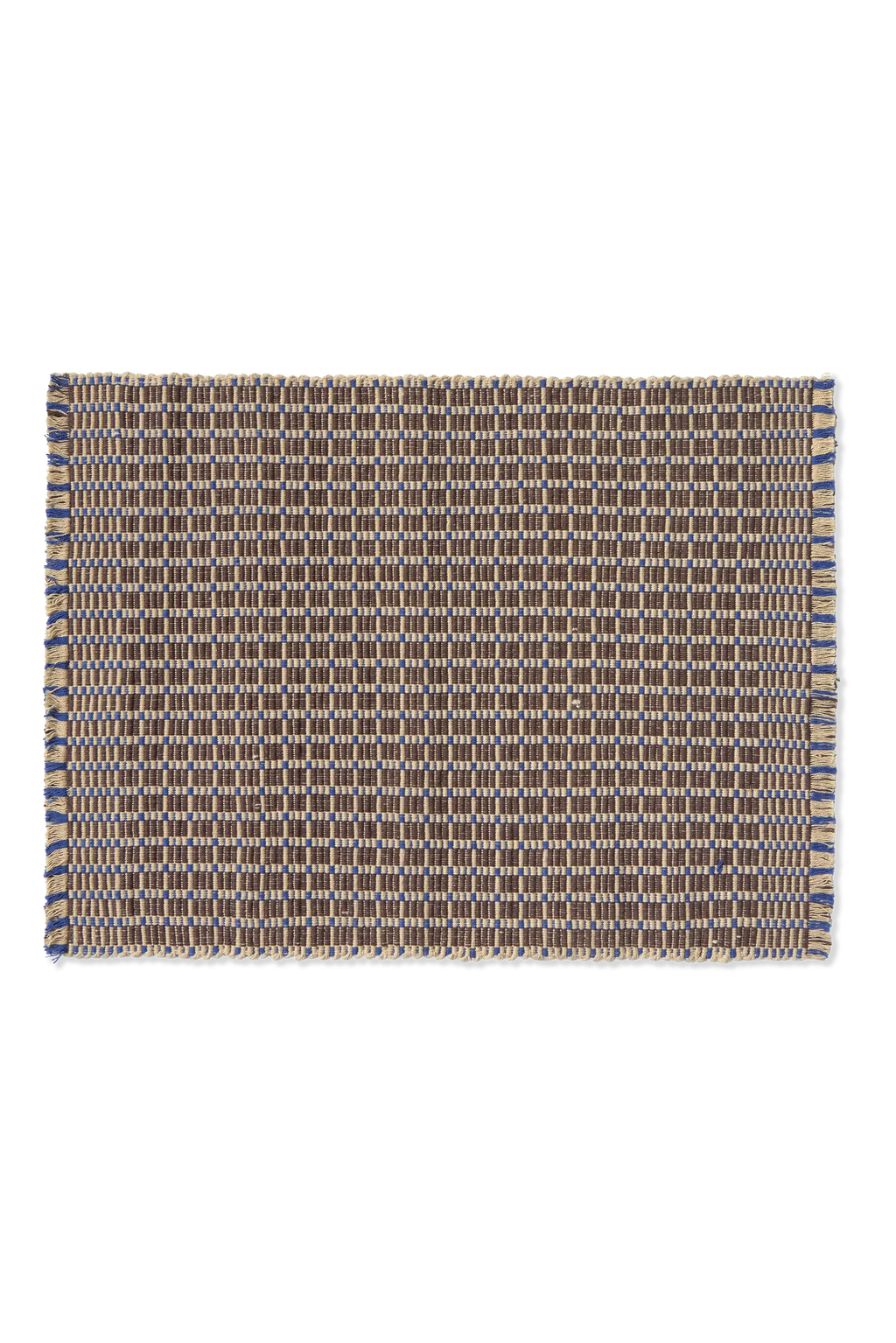 PLACEMAT CHECKER COFFEE BEAN - SET OF 2