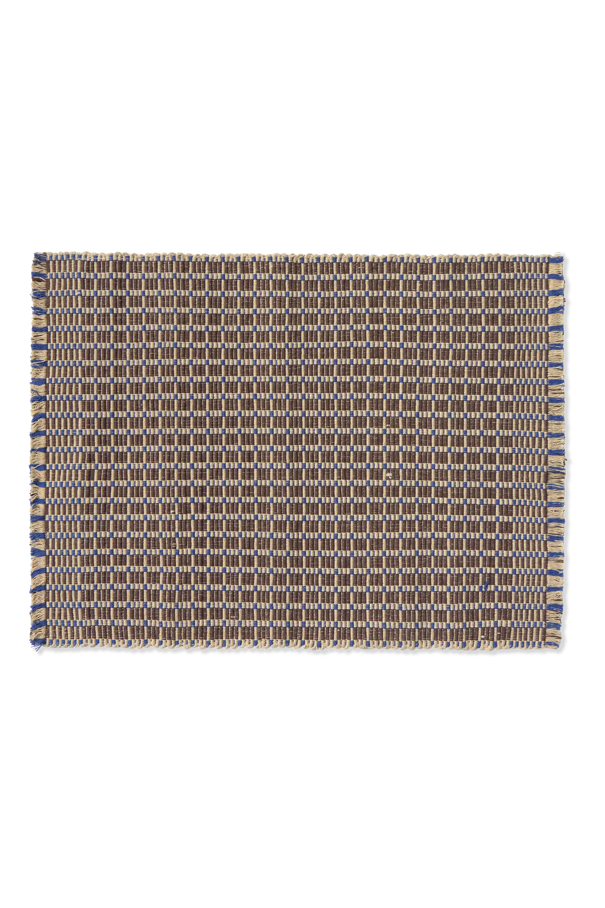 PLACEMAT CHECKER COFFEE BEAN - SET OF 2