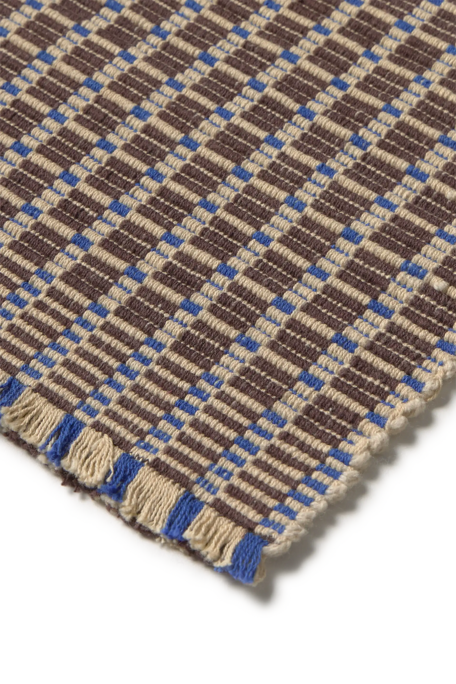 PLACEMAT CHECKER COFFEE BEAN - SET OF 2