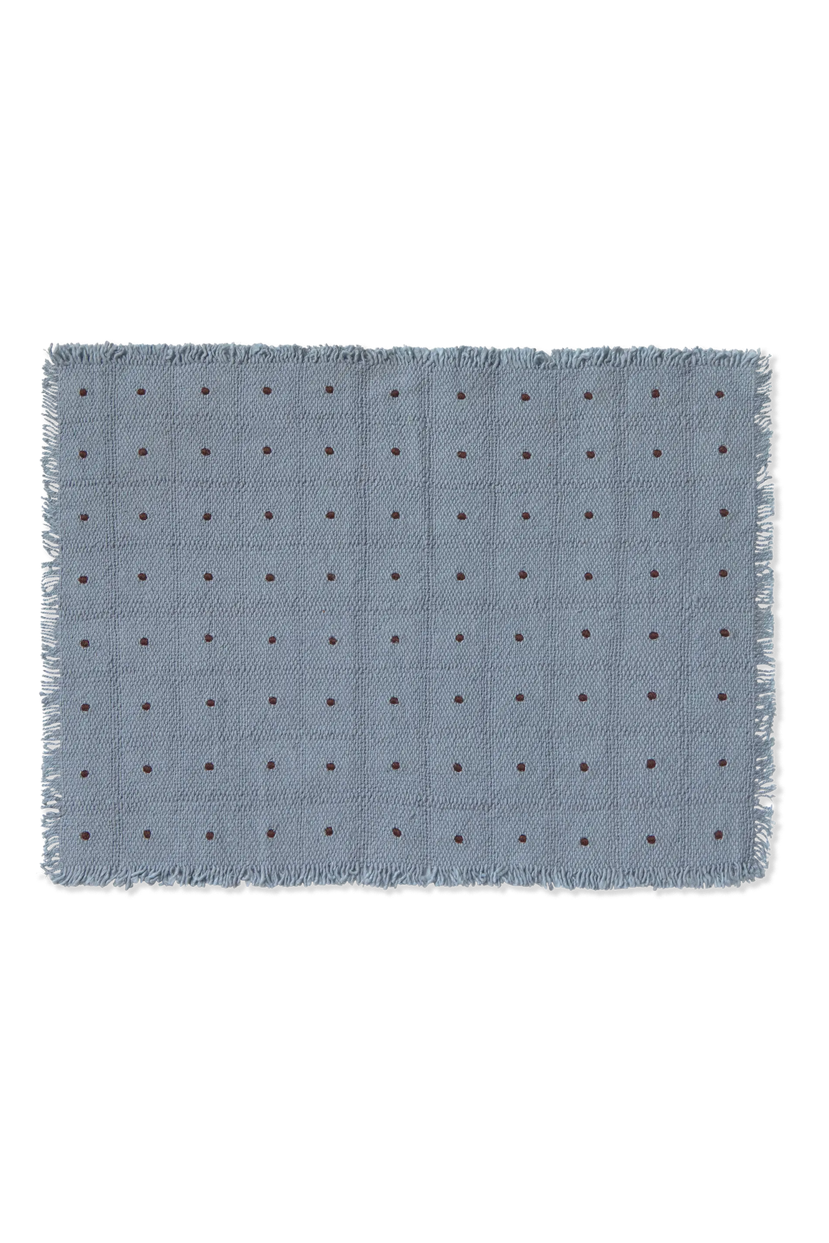 PLACEMAT DOTS BLUE - SET OF 2