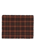 PLACEMAT TARTAN COFFEE BEAN - SET OF 2
