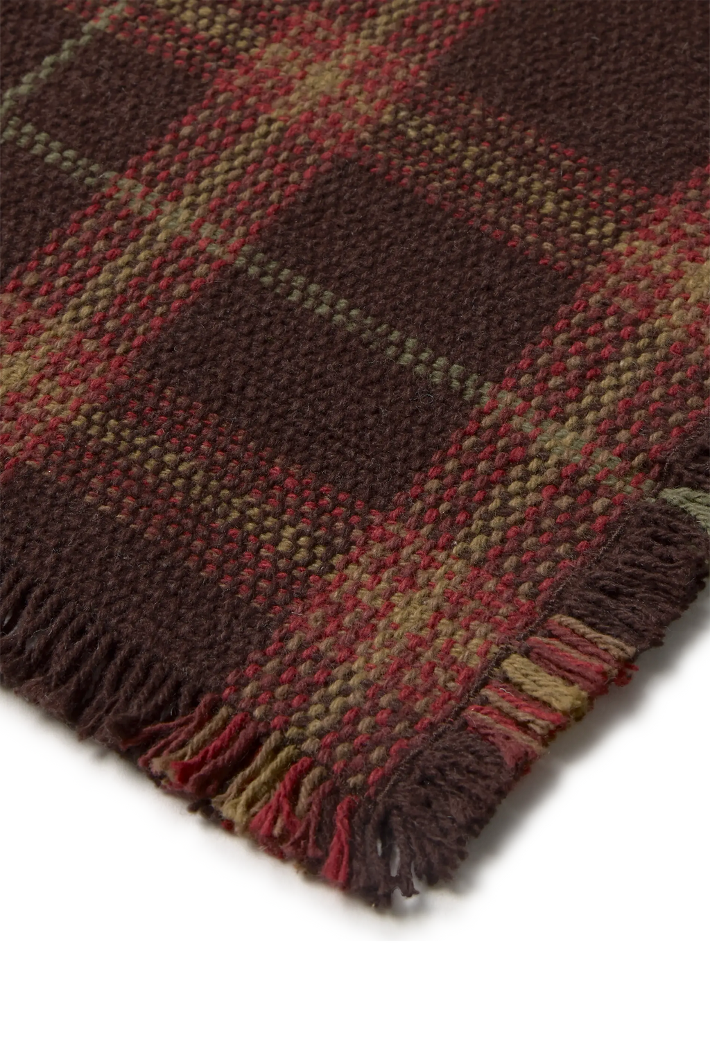 PLACEMAT TARTAN COFFEE BEAN - SET OF 2