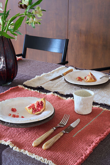 SET OF 2 PLACEMATS VERTICAL NATURAL