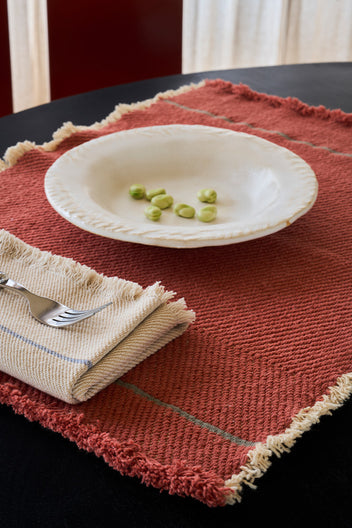 SET OF 2 PLACEMATS VERTICAL NEW TERRACOTA