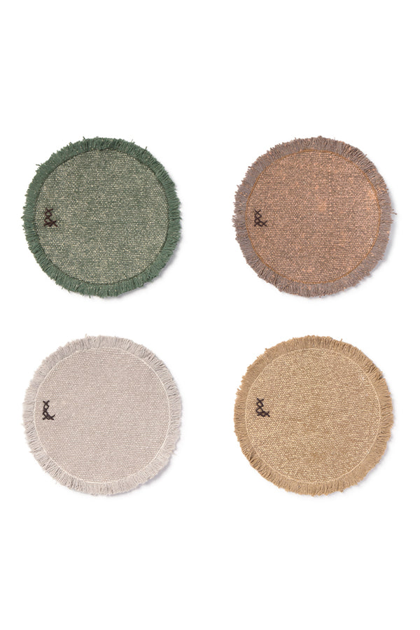 STONEWASHED COASTERS (SET OF 8)