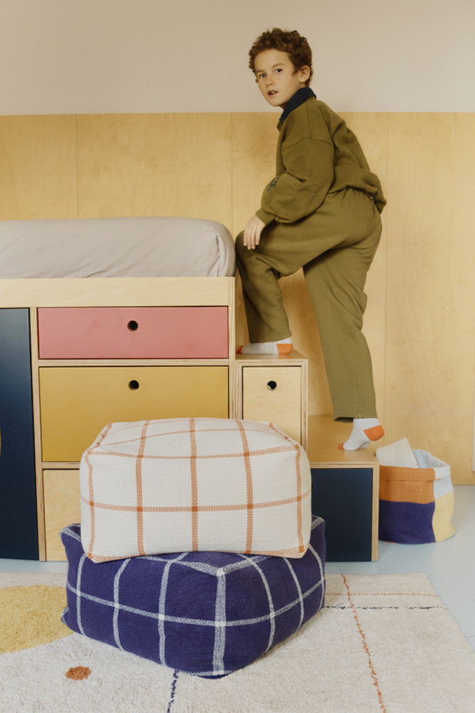 PUFF GEO BLOCK NAVY BLUE