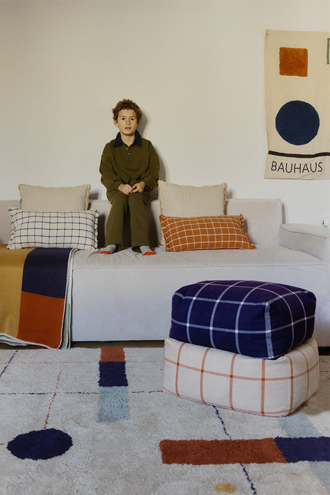 PUFF GEO BLOCK NAVY BLUE