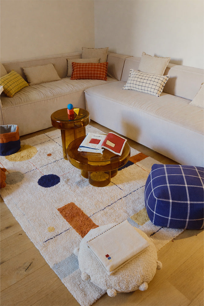 PUFF GEO BLOCK NAVY BLUE