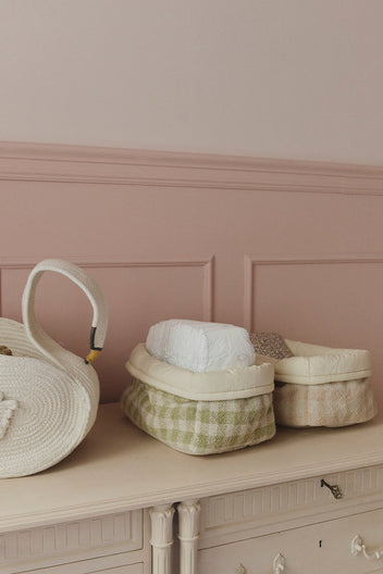 QUILTED BASKET MATCHA