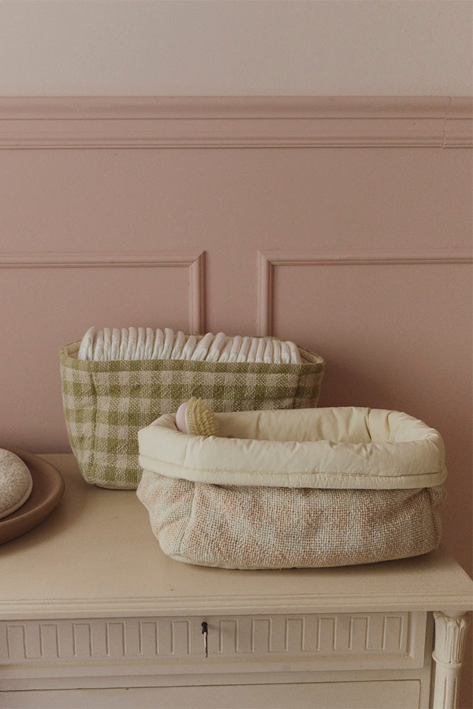 QUILTED BASKET MATCHA