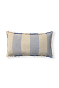 RECTANGULAR CUSHION LINES BLUE