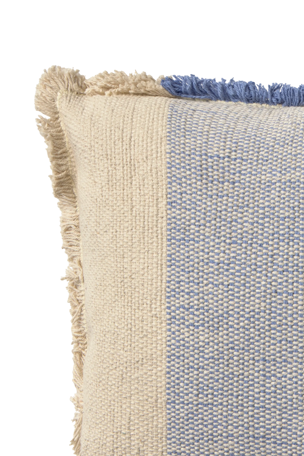 RECTANGULAR CUSHION LINES BLUE