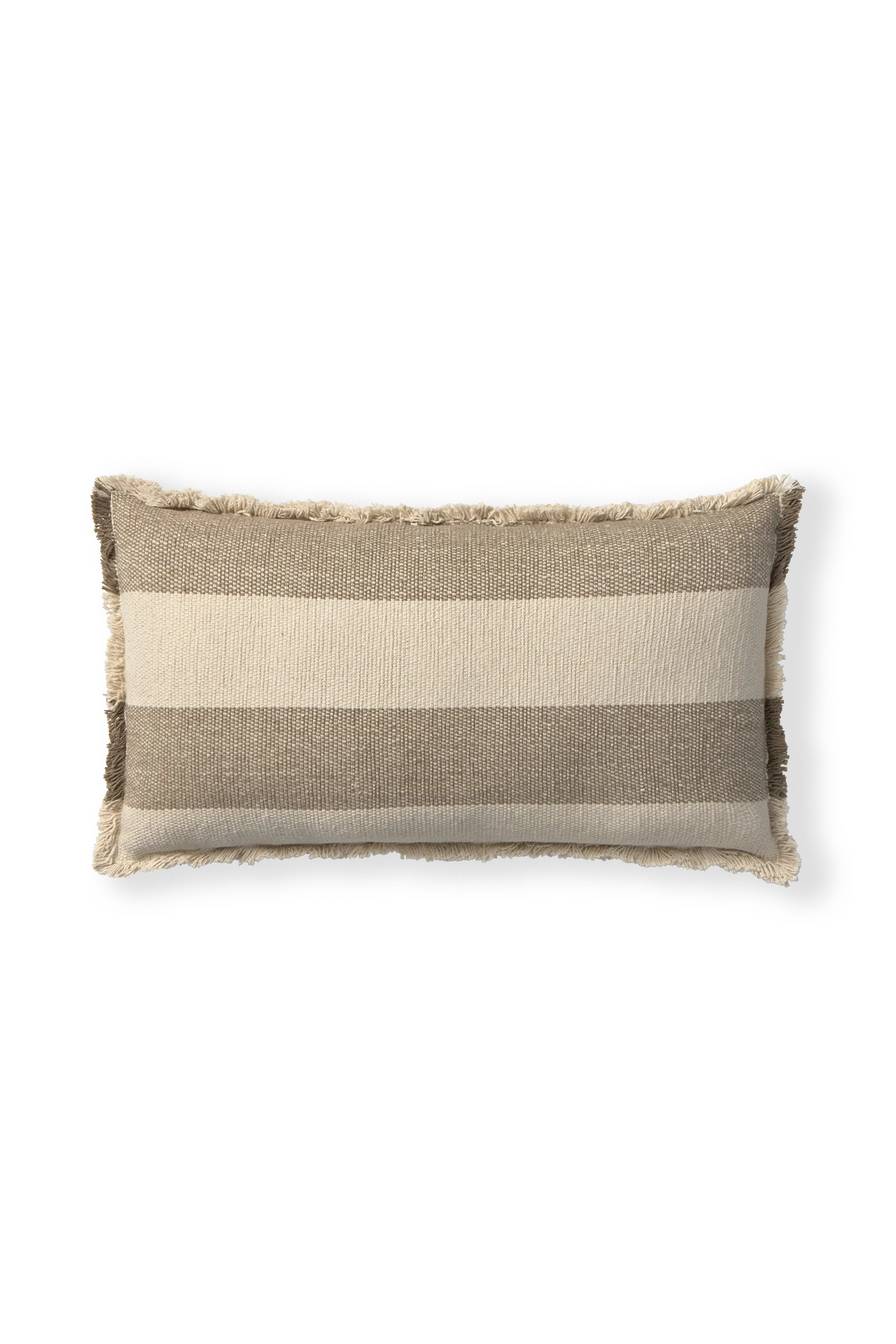 RECTANGULAR CUSHION LINES BROWN