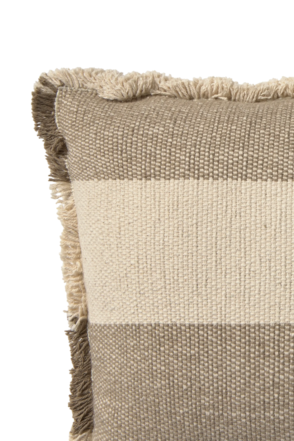 RECTANGULAR CUSHION LINES BROWN