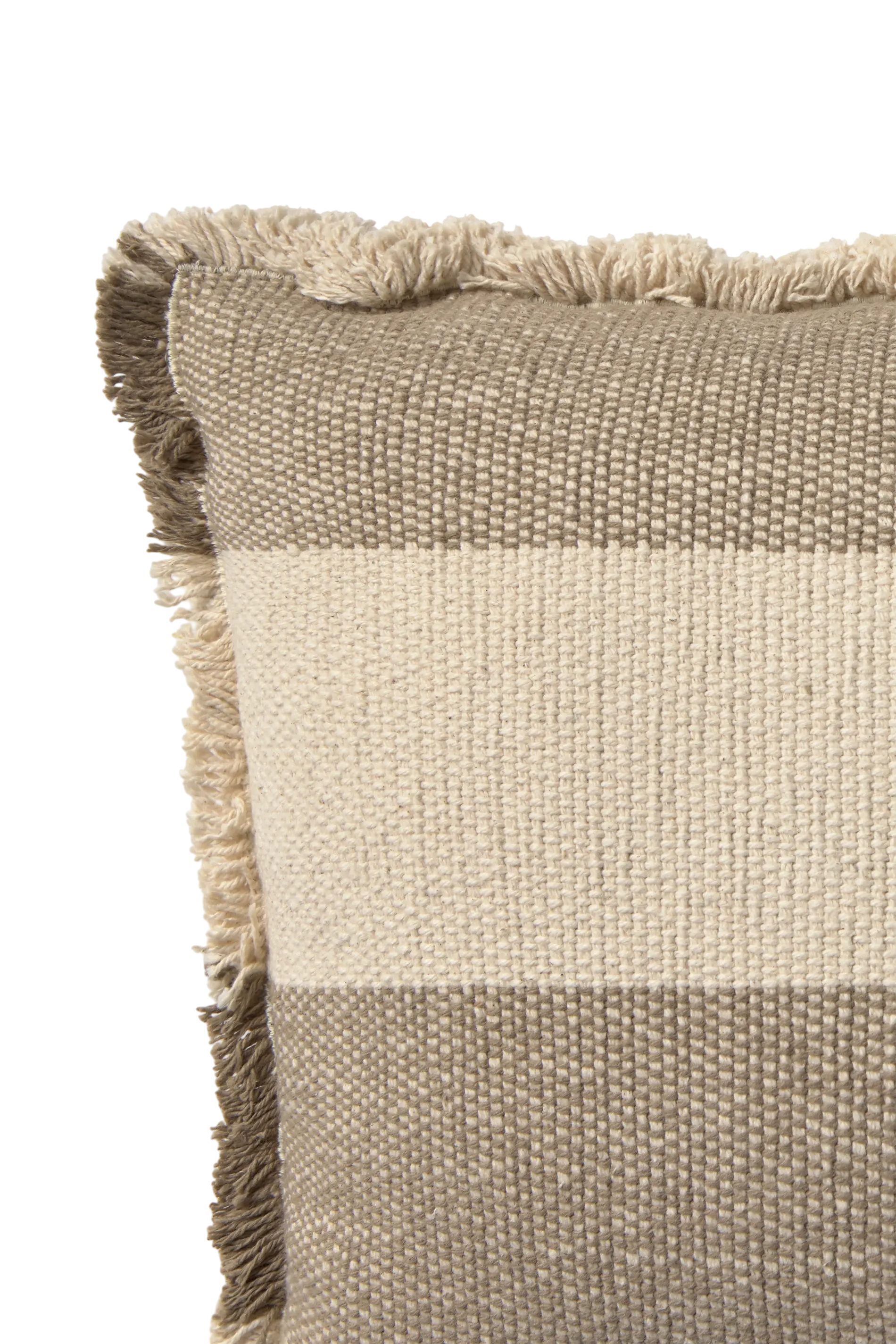 RECTANGULAR CUSHION LINES BROWN