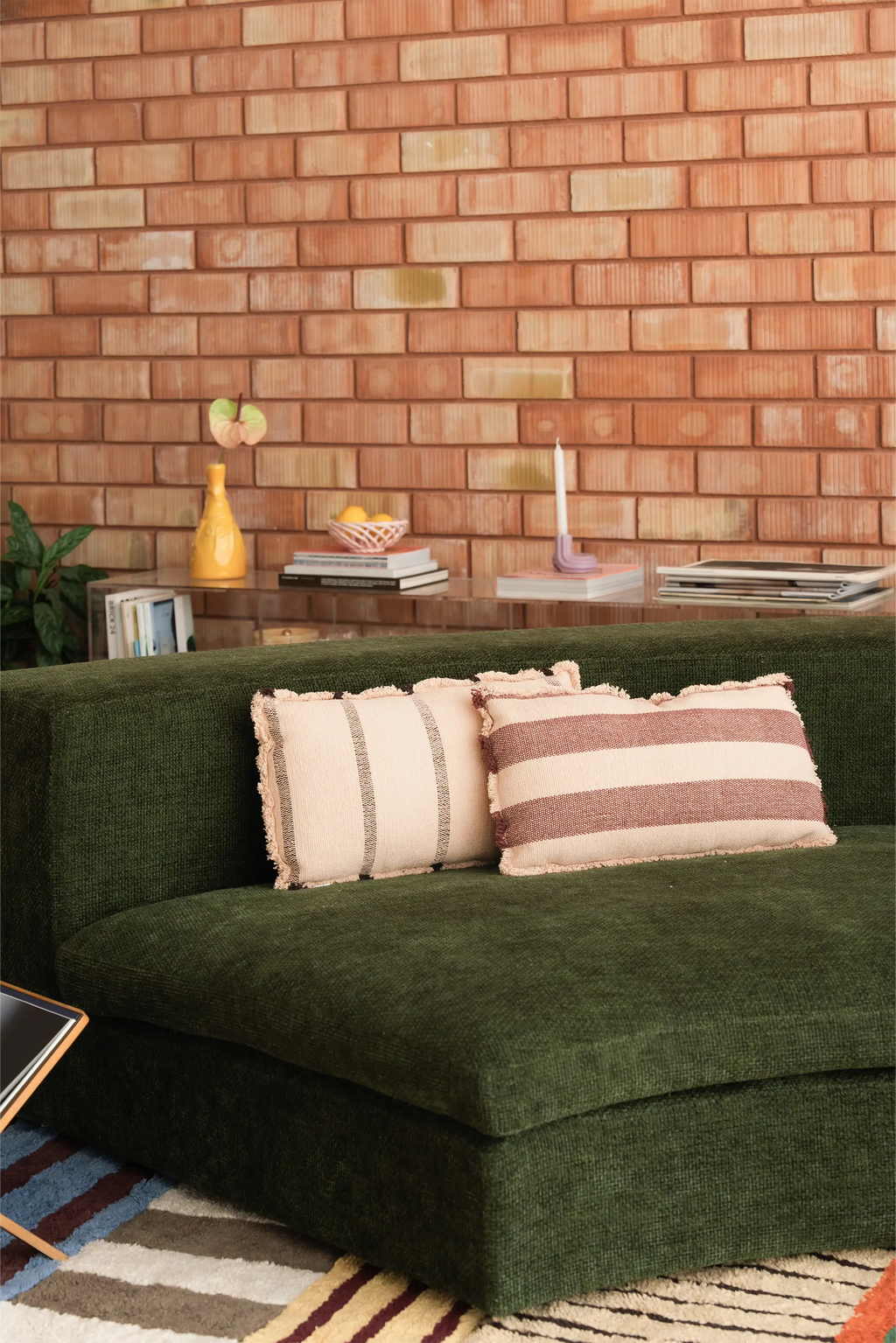 RECTANGULAR CUSHION LINES MARSALA