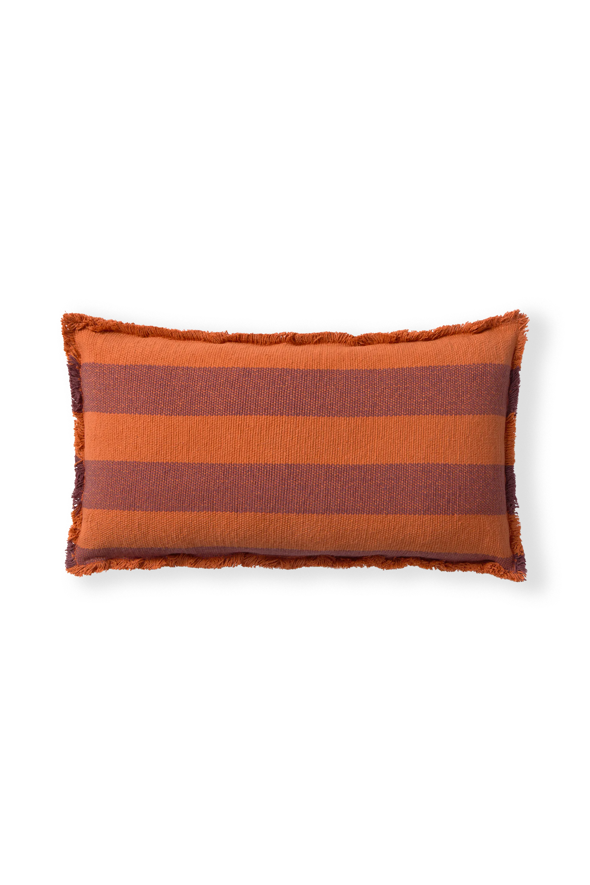 RECTANGULAR CUSHION LINES TERRACOTA