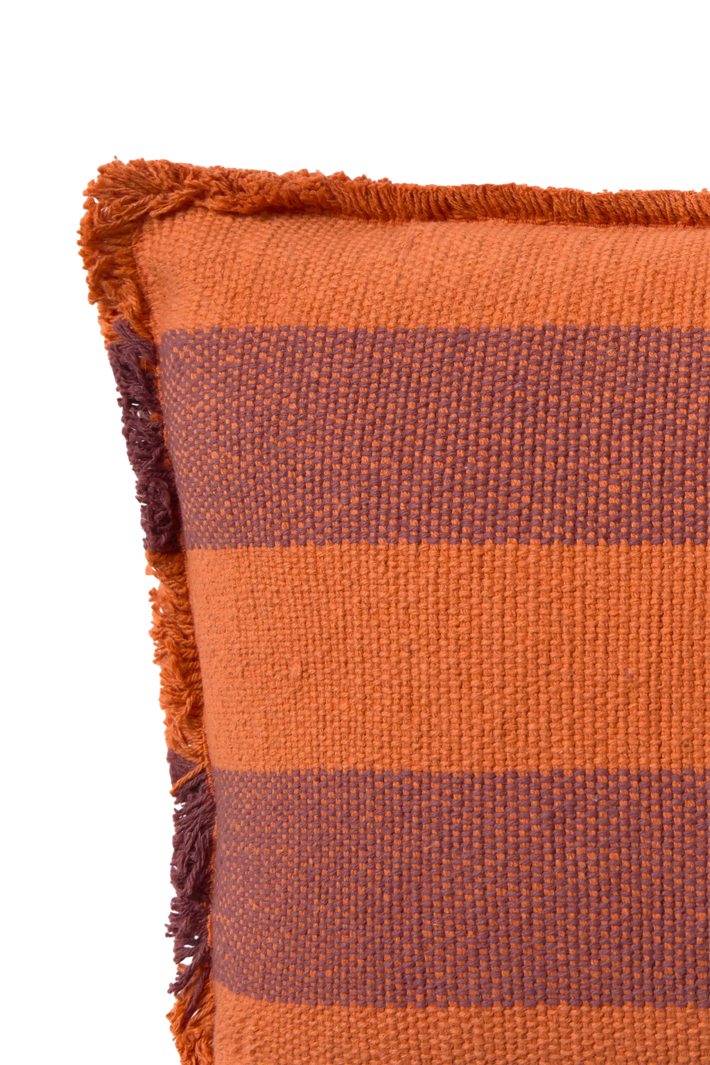 RECTANGULAR CUSHION LINES TERRACOTA