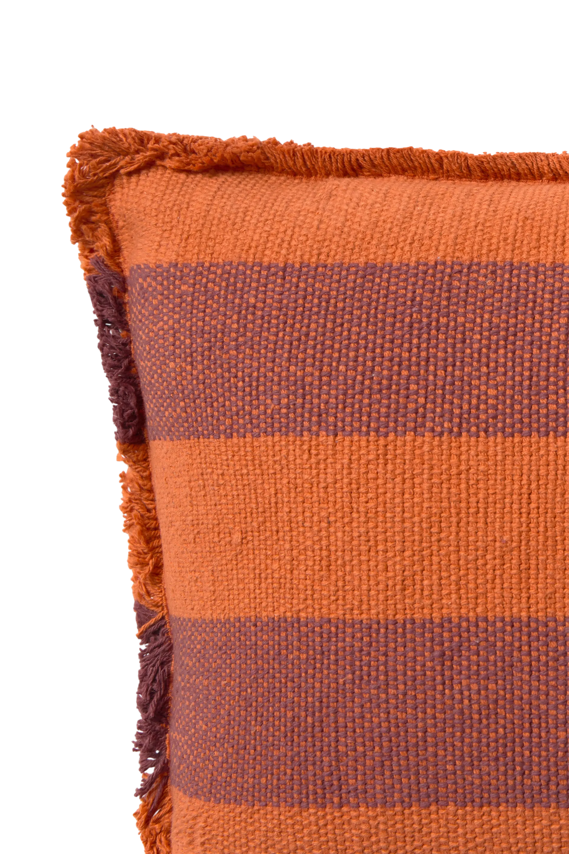 RECTANGULAR CUSHION LINES TERRACOTA