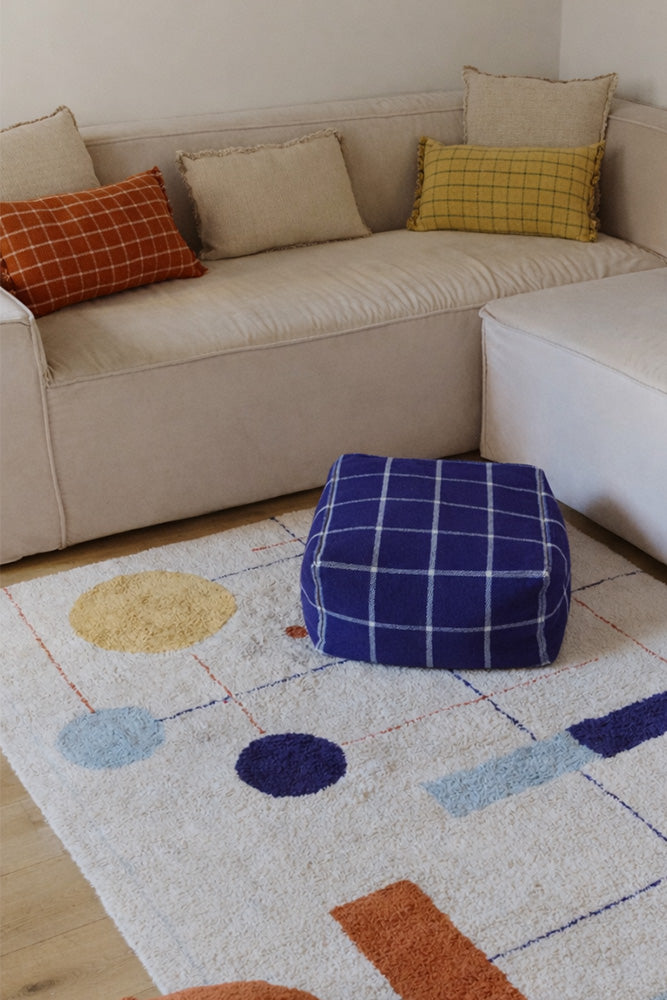 CUSHION GEO BLOCK HONEY