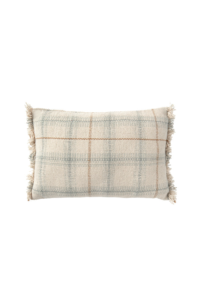 HANDLOOM CUSHION BLUE SAGE