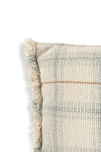 HANDLOOM CUSHION BLUE SAGE