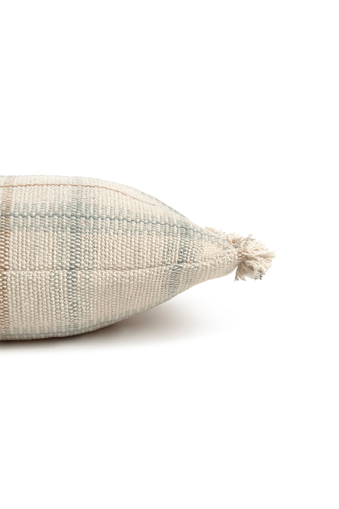 HANDLOOM CUSHION BLUE SAGE
