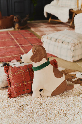 HANDLOOM CUSHION MAPPLE RED