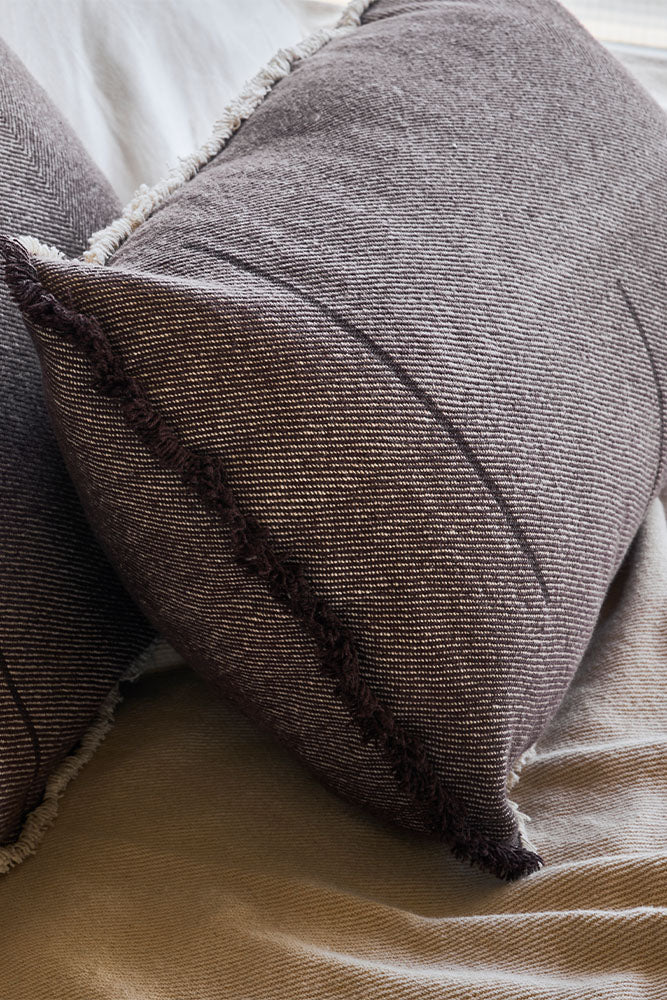 RECTANGULAR CUSHION VERTICAL COFFEBEAN