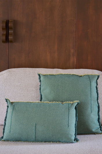 RECTANGULAR CUSHION VERTICAL DUCK GREEN