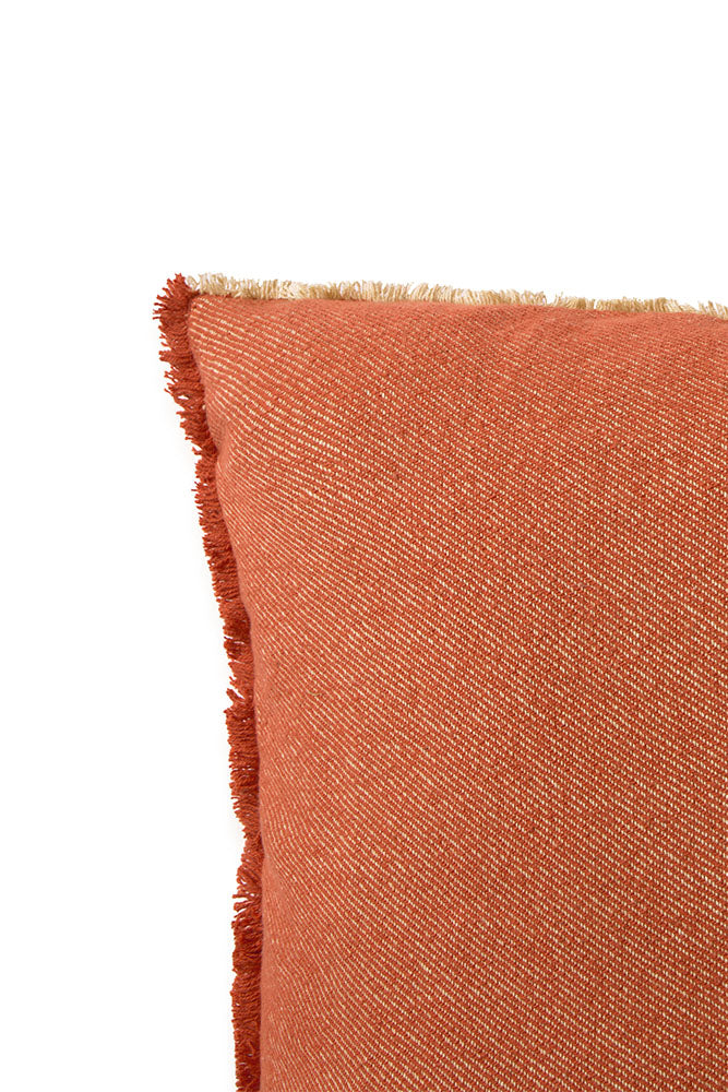 SQUARE CUSHION VERTICAL NEW TERRACOTA