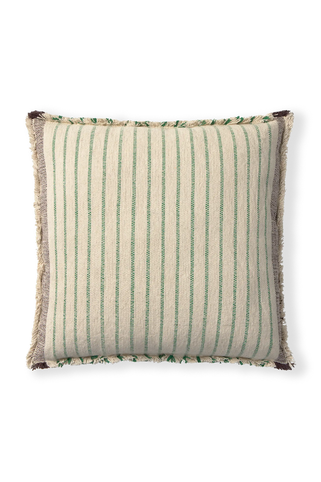 SQUARE CUSHION LINES GREEN