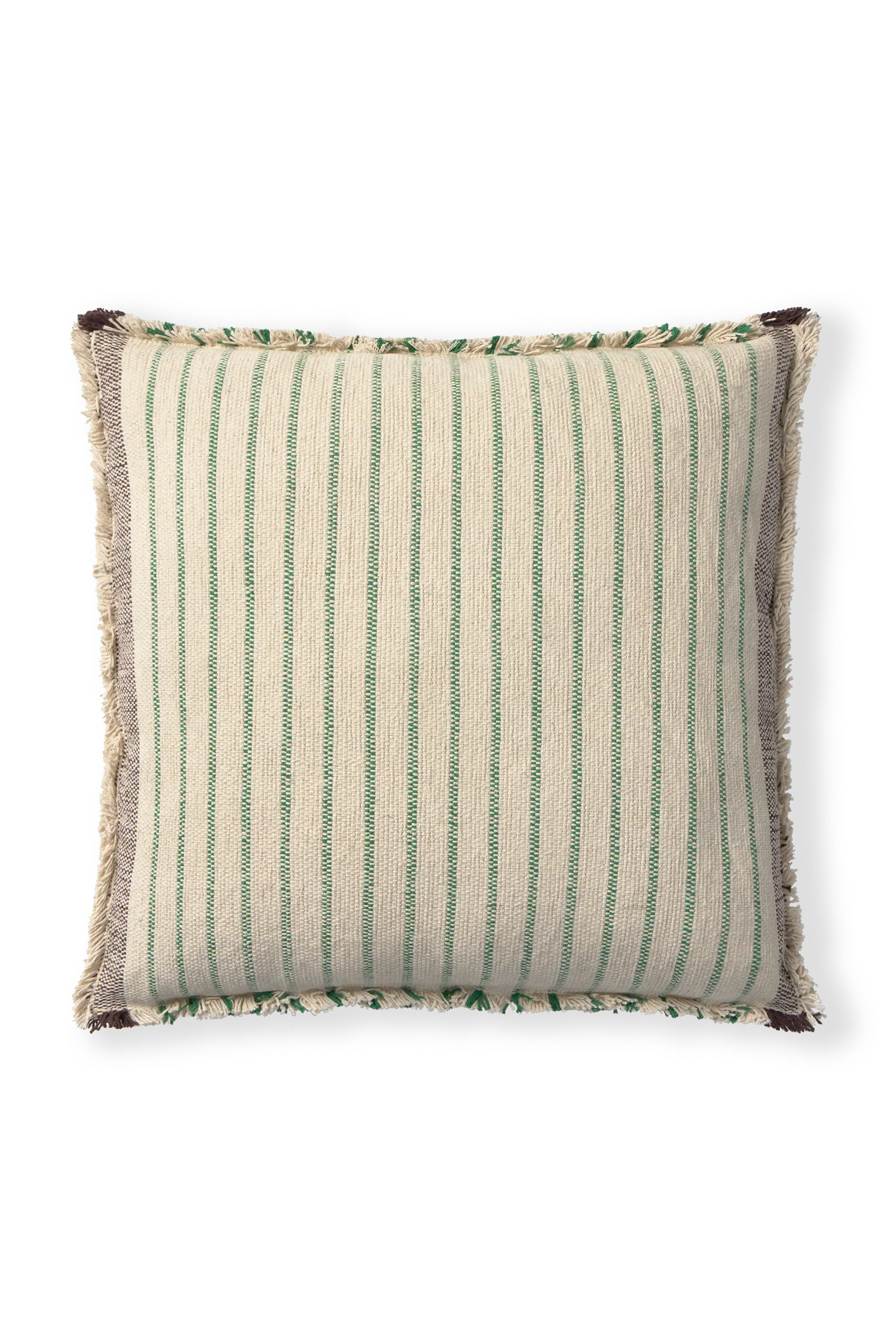 SQUARE CUSHION LINES GREEN