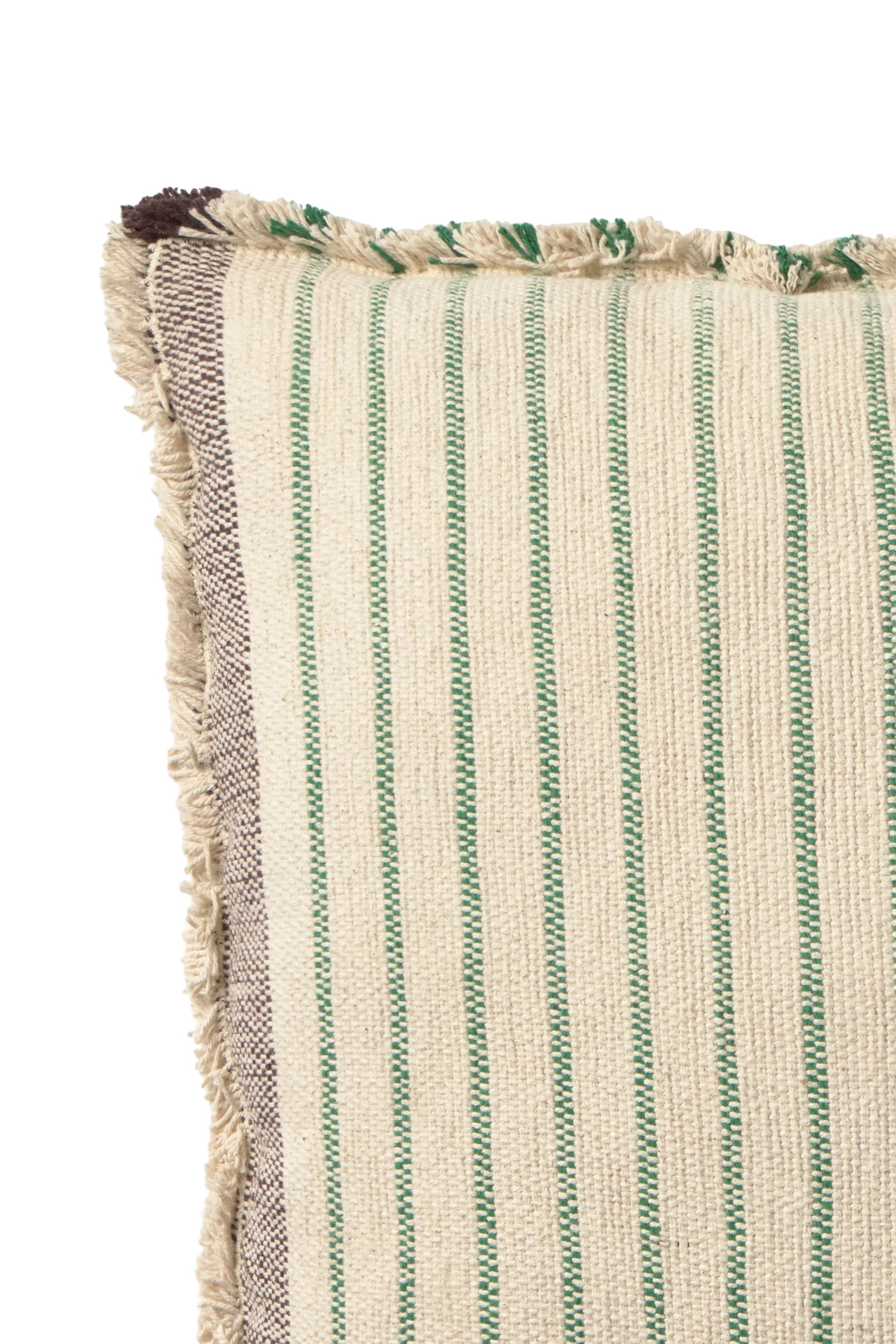 SQUARE CUSHION LINES GREEN